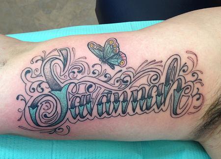 Jeff Johnson - Lettering and a Butterfly Tattoo